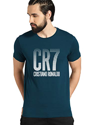 ADRO Design Printed Steel Blue T-Shirt for Men & Women (RNR-M-CR07-SB_Teal_XL)