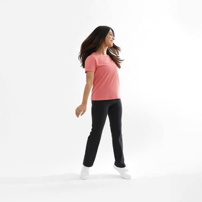BlissClub Women The Last tee |Stays New for 750+ Days |10X Durable| Round Neck | Womens t-Shirt | Short Sleeves | Hip Covering |
