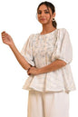 W for Woman Womens Regular Fit Top (23FEW31206-820554_Ecru