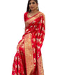 Flosive WomenS Present Banarasi Soft Lichi Silk Saree Beautiful Jacquard Rich Pallu Design Work Zari Woven Ayn Kanjivaram Silk
