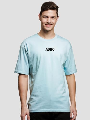 ADRO Oversize T Shirt for Men | Drop Shoulder Cotton T Shirt | Anime Oversize T-Shirt | Luffy T Shirt Gear 5| Trendy Front and B