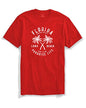 ADRO Florida Paradise Life Mens Printed T-Shirt (XL, Red)