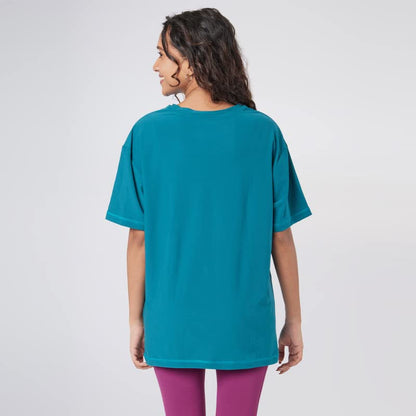 BlissClub Women The Breezy Boyfriend Tee| BreezeFlo Fabric| Oversized Relaxed fit | Tops for Women | Activewear