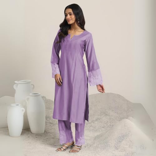 Shienzy WomenS Embroidered Kurta Set With Dupatta || Elegant Floral Suit Set For Women || Ethnic Wear For Girls || Stylish Kurt