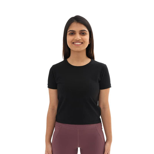 BlissClub Women The Last tee |Stays New for 750+ Days | Crop Length | Womens t-Shirt | Short Sleeves | 10X Durable | Cotton Tee