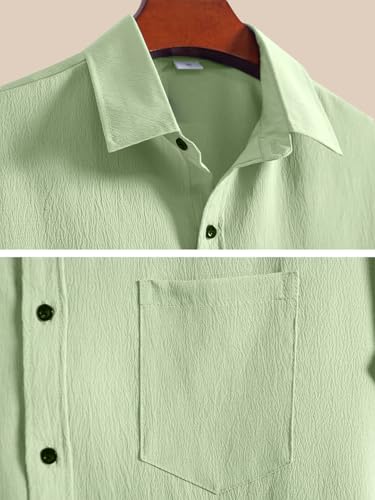 Tee Projekt Mens Solid Regular Fit Shirt (ERE-02_Mint Green