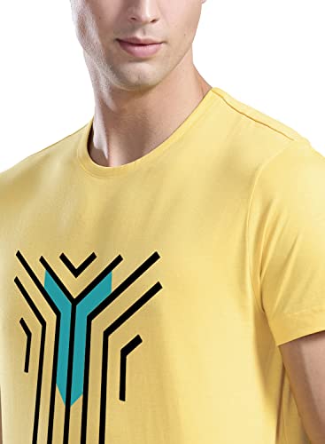 ADRO Graphic Printed Design Mens Cotton T-Shirts (R21-M-LNL)