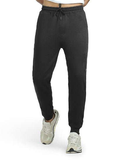 XYXX Mens Cotton Modal Joggers - Relaxed Fit, Antimicrobial, High Stretch, Sweat Absorbent Solid Ace Loungewear with Zippered P