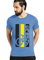 ADRO Men's Bike Rider Printed Cotton T-Shirt (RN22-2-BIK-SK_SkyBlue_XL)