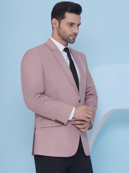 Favoroski Tuxedo Formal Blazers For Men With 2 Pockets | Rayon Slim Fit Single Breasted Blazer | Semi Ethnic Wear Tuxedos | Soli
