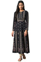 W for Woman Women Cotton Jacquard Flared Plus Size Winter Kurta