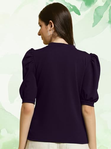 Tee Projekt Womens Solid Polyester T-Shirt for Women || Combo Summer T Shirts (Pack of 2)