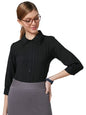 Style Quotient Women Black Smart Formal Shirt