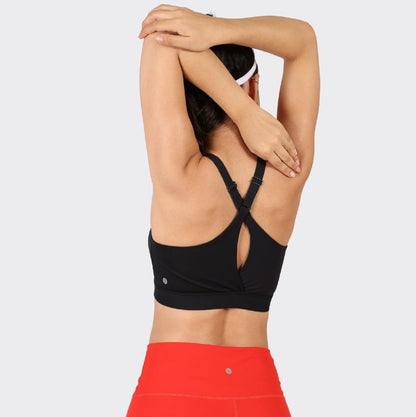 Blissclub Zip-Up Sports Bra | Front Zip Closure | Attached Hook For Extra Support | Adjustable Straps | Removable Cups