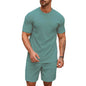 SHIENZY Mens Casual Solid Printed Night Suit Co-Ord Set || T-Shirt and Shorts Nightwear Set || Sleepwear/Loungewear for Regular