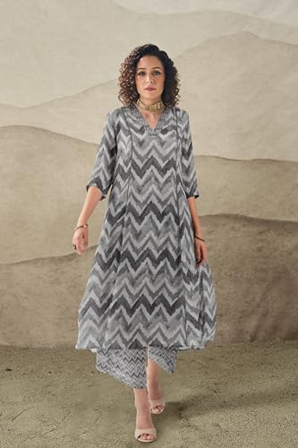 Toochki Salwar Suit Set For Women | Kurta Set For Women | Zig Zag Printed Salwar Suits | Ethnic Wear Salwar Suits | Two Piece Ku
