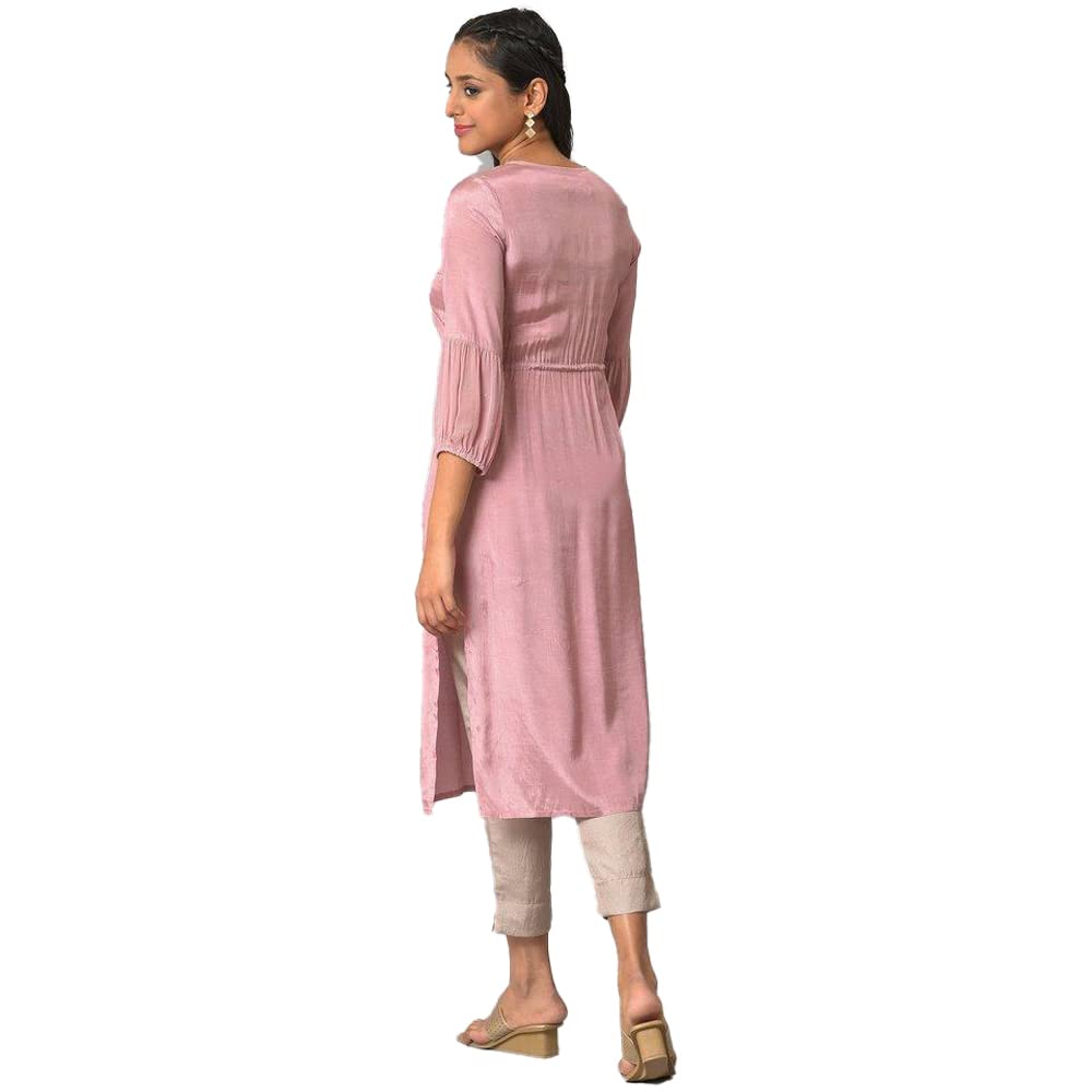 Aurelia WomenS Viscose Regular Kurta (23Fea13945-605333_Mauve