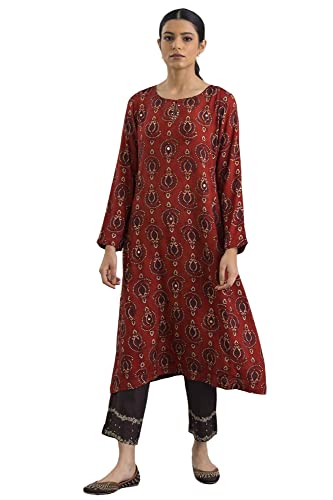 W for Woman Women's Rayon Floral Regular Fashion Vest