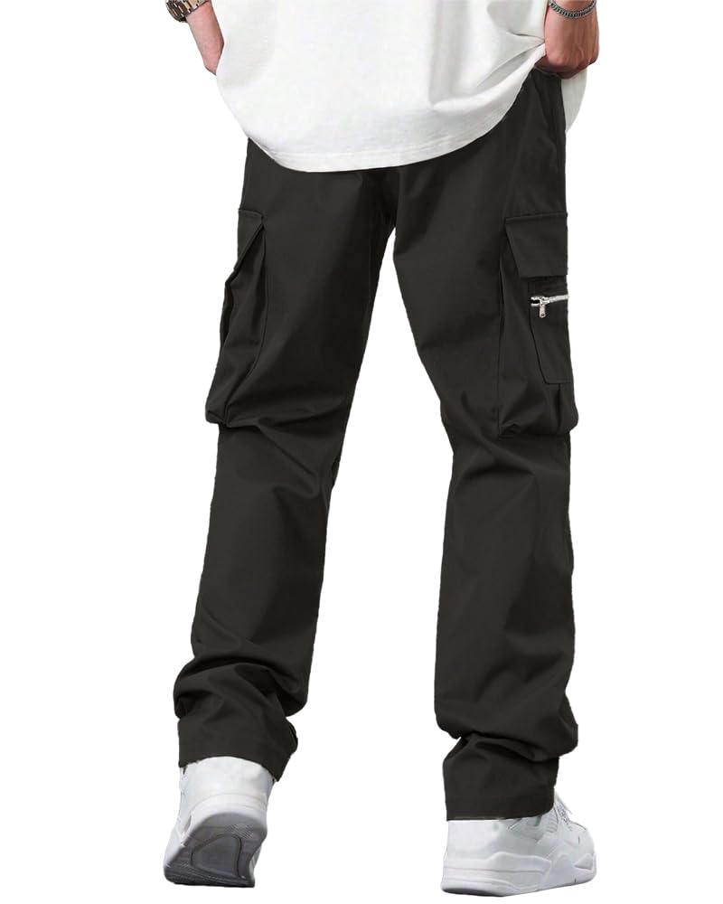 Noble Monk MenS Cargo Pant | Drawstring | Solid Cargo | Multi Pockets Trackpant