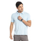 Turtle Men Cotton Sky Blue Printed Polo Neck T-Shirts