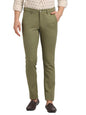 Turtle Men Cotton Stretch Ultra Slim Fit Casual Olive Trouser