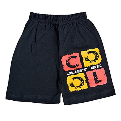 T2F Boys Cotton Printed Regular Fit Shorts(Pack of 5) Multicolour