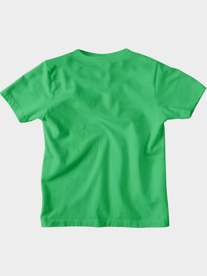 Bon Organik Boys Graphic Printed Round Neck Cotton T-Shirt Green