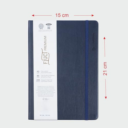Anupam Fluct Premium Lined Journal Notebook 192 Pages 80Gsm A5 Ruled Notebook Matte Finish Pvc Cover Journal For Women Men, Dail