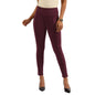 BlissClub Ultimate Sculpt Straight Pants -Tall Above 55, Ribbed Waistband, 2 Zippered Pockets, Feels Like Second Skin, Straight