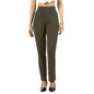BlissClub Women AM PM Cotton Straight Pants - Regular | Wide Waistband | High Rise | Drawstring | 2 Pockets