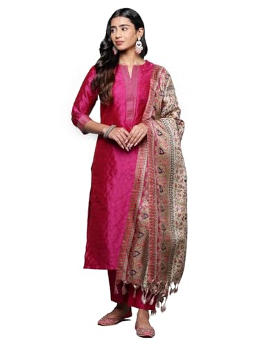 Varanga WomenS Silk Blend Kurta Set (Frl_Vskd32018_Vardup022_Pink