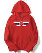 ADRO Men's Cotton Neck Hooded Sweatshirt (H21-M-CAP-RD_Red_S)