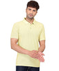 Baghadbillo MenS Regular Fit Solid Polo Half Sleeve T-Shirt Lemon