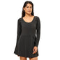 Bliss Swim Dress - Full Sleeves, UPF 50+ Sun Protection, in-Built Cups, in-Built Shorts, Overlapped Slit in Skirt, Cinched Waist