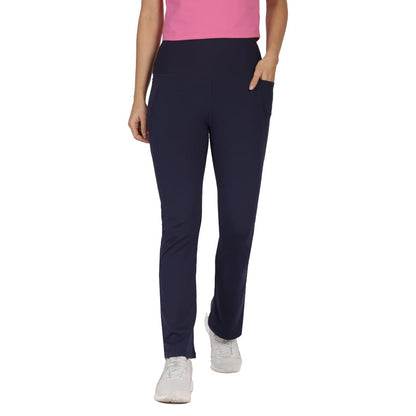 BlissClub Ultimate Flare Pants for Women Upto 54 ft | Ribbed Waistband, 4 Pockets | High Waist Trousers and Formal Pants for Of
