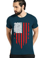 ADRO Men's USA Printed Cotton T-Shirt (RN22-2-USS-SB_Teal_XL)