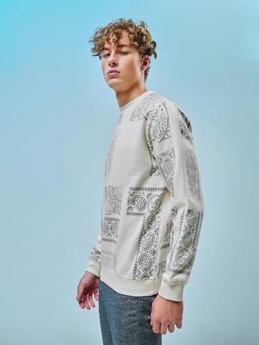 Bewakoof Heavy Duty 1.0 Mens AOP Regular Fit Full Sleeve Round Neck Fleece Sweatshirt
