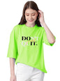 KOTTY Womens Cotton Blend Printed Oversized T-Shirts