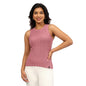 BlissClub Move All Day Rib Tank Top | 100% Cotton | High Neck | Ribbed Fabric | Snug fit | Breathable