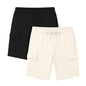 Nobero MenS Bermuda Shorts (1M-Bwsh-R0082_Arctic Wolf/Black