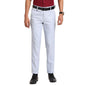Turtle Men Poly Viscose Light Blue Checkered Ultra Slim Fit Flat Front Formal Trouser