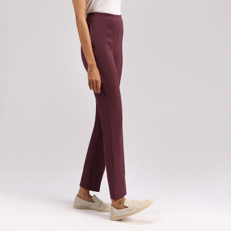 Blissclub Womens Straight Pants (Ultimatestraight_Purple_Prachi Rebel