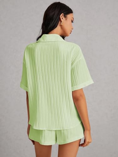 Leriya Fashion WomenS Poly Lycra Blend Solid Regular Western Co Set (Lf-W.Co-Ord Set-W2274&Sh305_Green