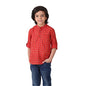 Fabindia Kids Chinese Collar Short Kurta Cotton_Red
