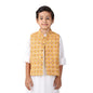 Fabindia Kids Printed Nehru Jacket Silk_3-4Y