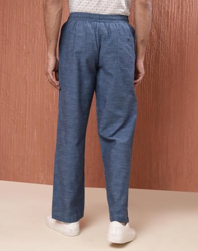 Fabindia MenS Comfort Fit Pant (2128765Indigo_Indigo