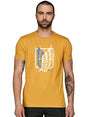ADRO Mens Attack on Titan Cotton T-Shirt (M, Mustard)