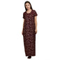 Sweet Dreams Women'S Rayon Blend Night Dress Maxi Ff-2609Gx Red_Maroon