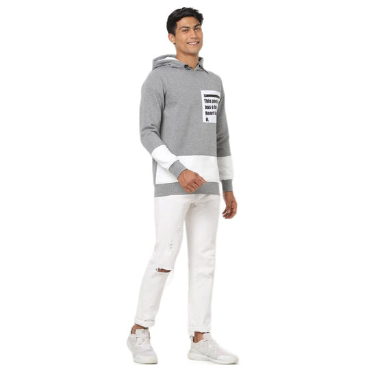 Bewakoof Men Graphic Grey Full Sleeve Hoodie