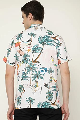Leriya Fashion Shirt For Men | Rayon Multi Printed Shirt Sleeves Shirts | Cool Shirt For Men | Beach Shirts For Men | Hawaiian S